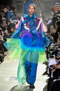 Model on the catwalk