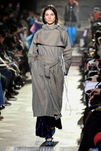 Model on the catwalk