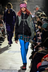 Model on the catwalk