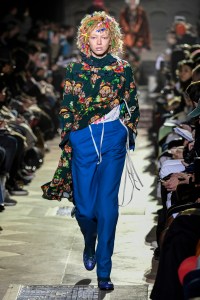 Model on the catwalk