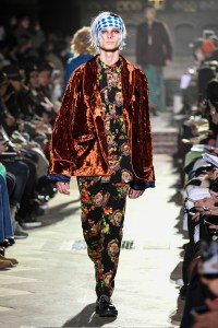 Model on the catwalk