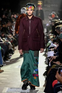 Model on the catwalk
