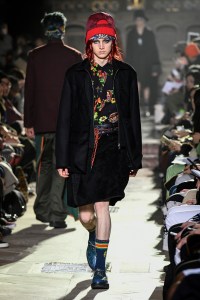 Model on the catwalk