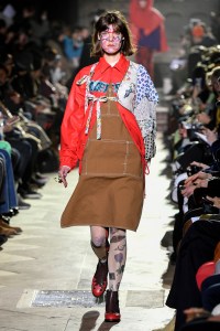 Model on the catwalk