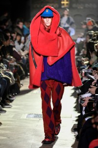Model on the catwalk