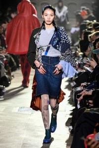 Model on the catwalk