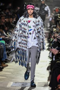 Model on the catwalk