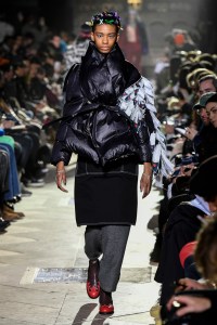 Model on the catwalk