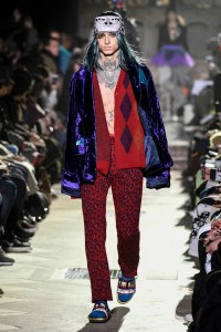 Model on the catwalk