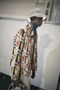 Backstage at Fendi Men's Fall 2019