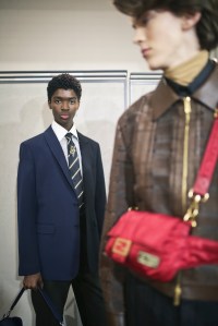 Backstage at Fendi Men's Fall 2019