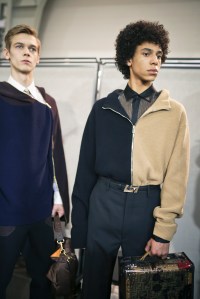 Backstage at Fendi Men's Fall 2019