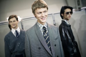 Backstage at Fendi Men's Fall 2019
