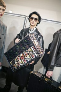Backstage at Fendi Men's Fall 2019