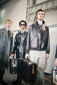Backstage at Fendi Men's Fall 2019