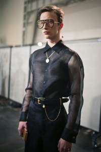 Backstage at Fendi Men's Fall 2019