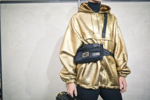 Backstage at Fendi Men's Fall 2019