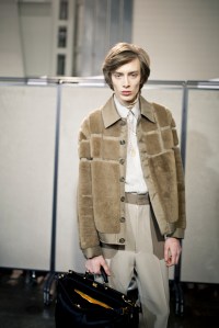 Backstage at Fendi Men's Fall 2019