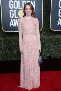 Emma Stone in Louis Vuitton, Golden Globes 2019