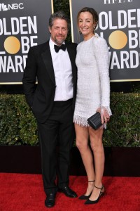 Hugh Grant and Anna Elisabet Eberstein, Golden Globes 2019