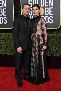 Kieran Culkin in Dior Homme and Jazz Charton, Golden Globes 2019