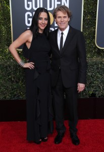 Willem Dafoe and Giada Colagrande, Golden Globes 2019