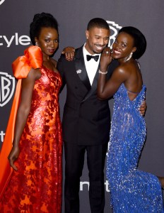 Danai Gurira, Michael B. Jordan and Lupita Nyong'o