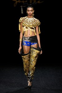 Model on the catwalk