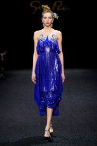 Model on the catwalk