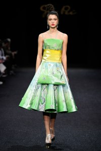 Model on the catwalk