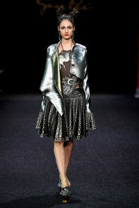 Model on the catwalk