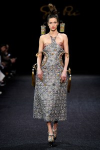Model on the catwalk