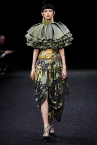 Model on the catwalk