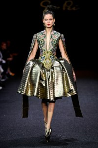 Model on the catwalk