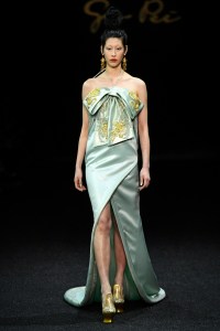 Model on the catwalk