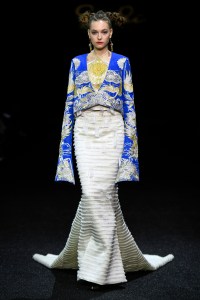 Model on the catwalk