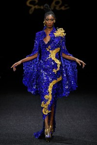 Model on the catwalk