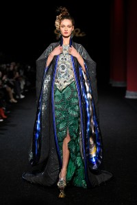 Model on the catwalk