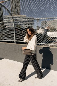A spring image from Hammitt x Jamie Chung campaign.