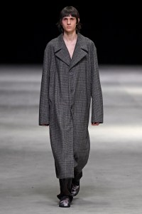 Model on the catwalk