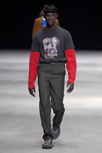 Model on the catwalk