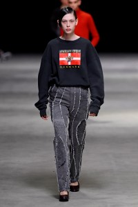 Model on the catwalk