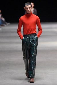 Model on the catwalk