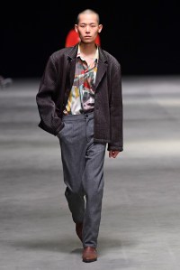 Model on the catwalk
