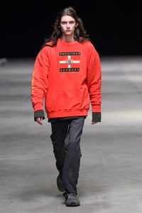 Model on the catwalk