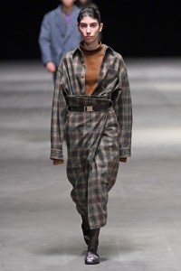 Model on the catwalk