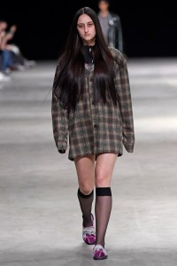 Model on the catwalk
