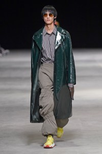 Model on the catwalk