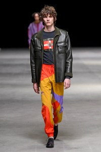 Model on the catwalk