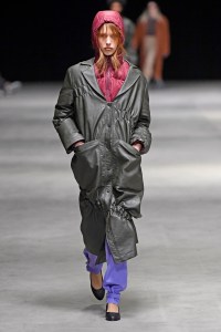Model on the catwalk